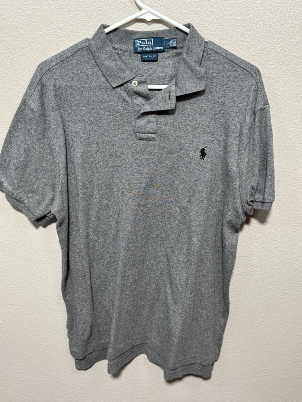 Ralph Lauren Gray Polo Shirt with Pony Logo